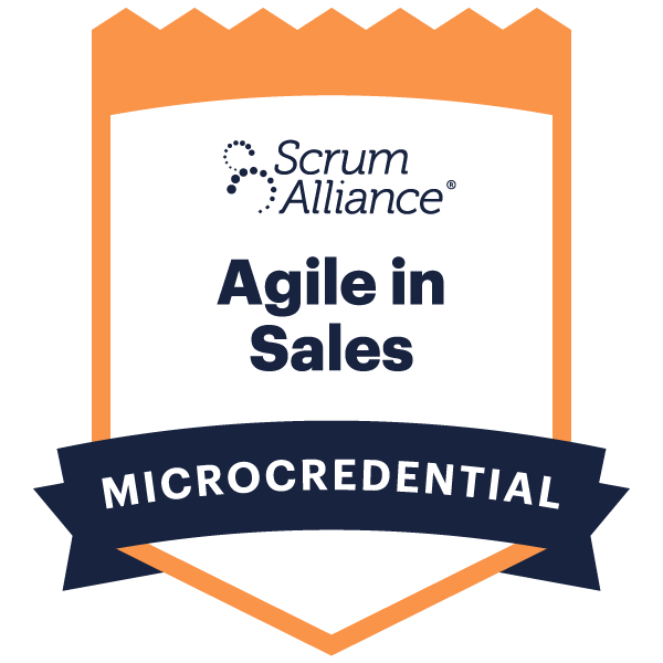 Agile in Sales microcredential badge – Scrum Alliance training with Great Fish Agility