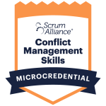Conflict Management Skills microcredential badge – Scrum Alliance training with Great Fish Agility