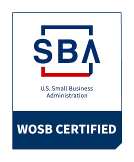 Woman-Owned Small Business (WOSB) Certified badge for Great Fish Agility